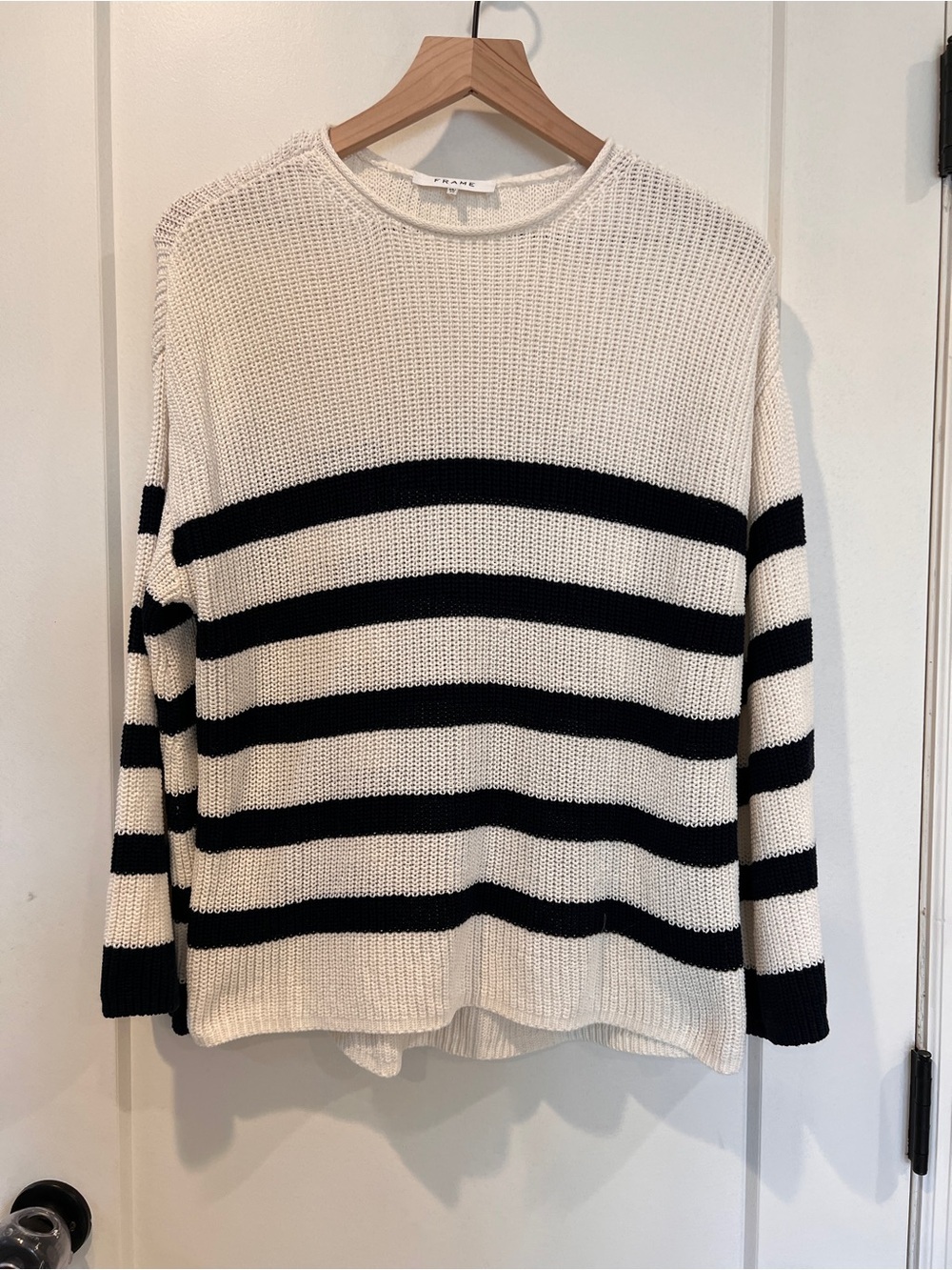 FRAME Oversized Striped Sweater